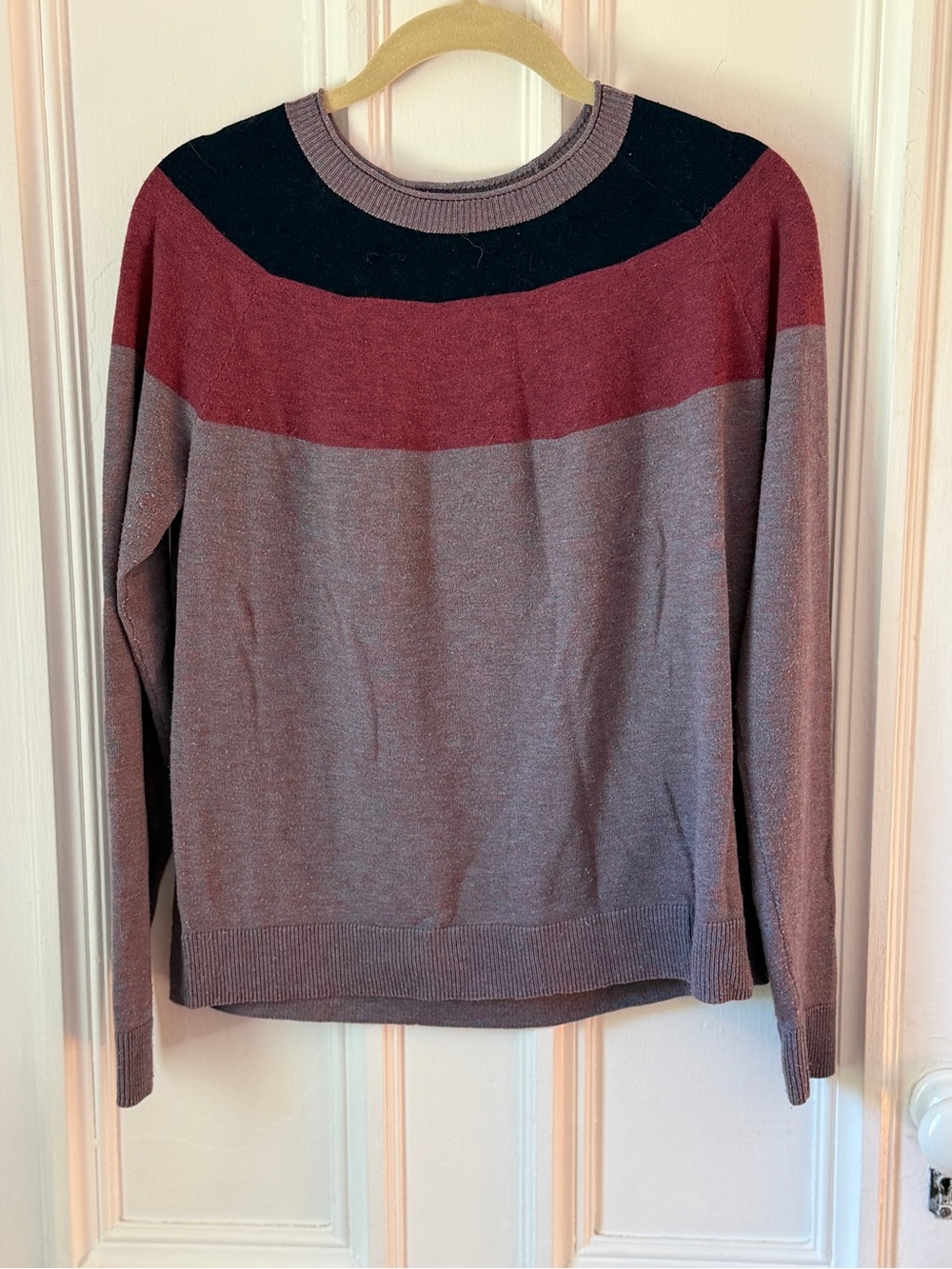 Women’s Smartwool Edgewood Colour Block Crew Neck Sweater Size Small